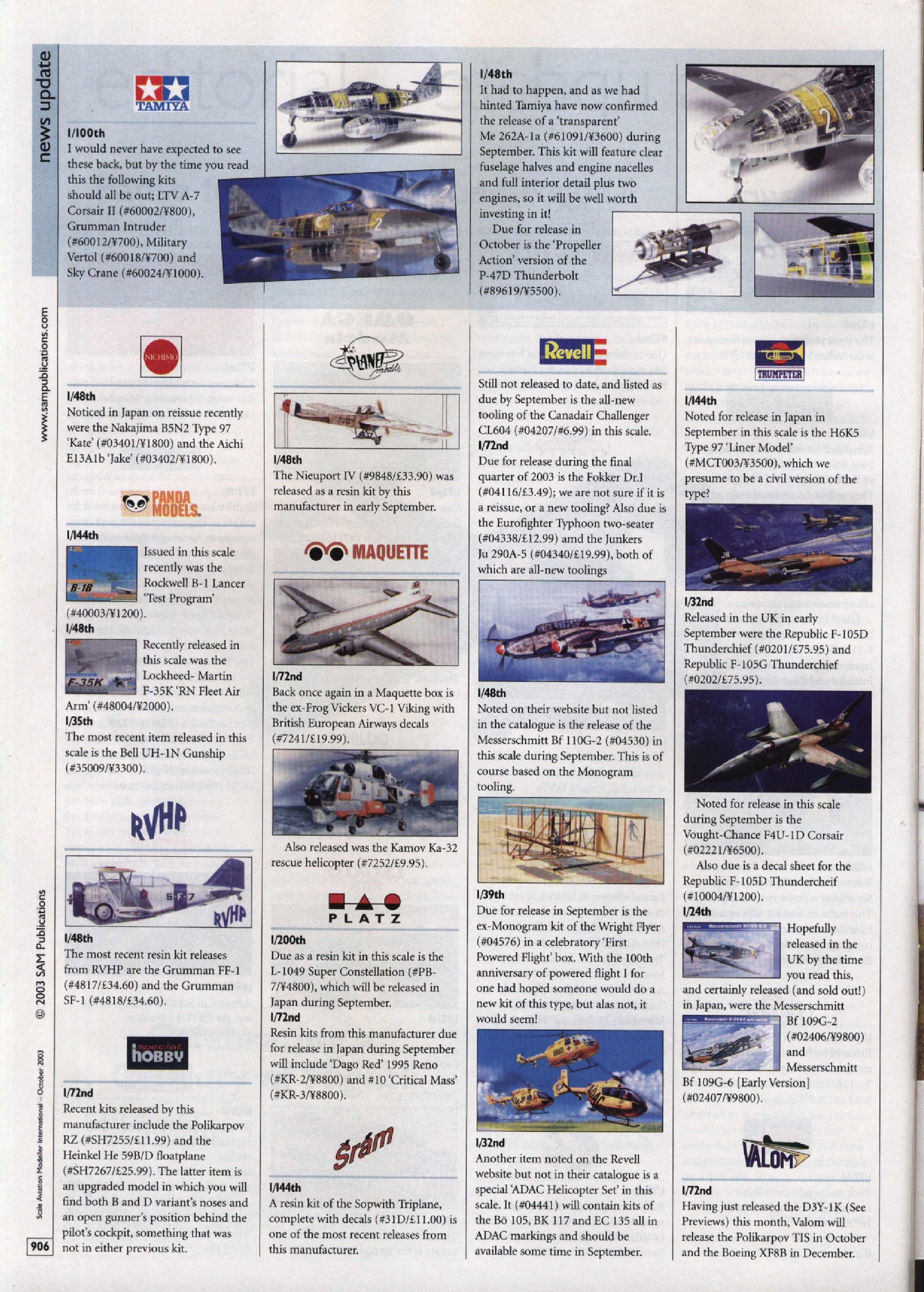 Scale Aviation Modeller International 2003-10